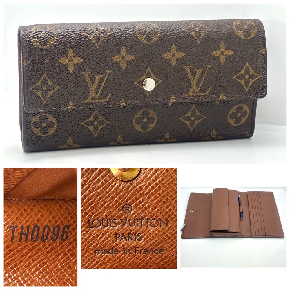 Authentic Louis Vuitton Monogram International wallet excellent condition TH0096
